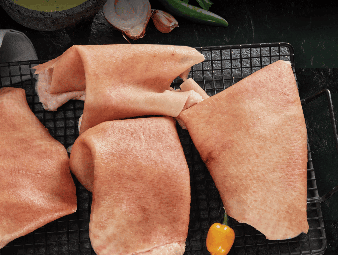 recorte de cuero sin grasa